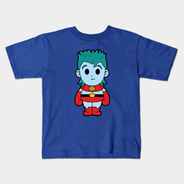 Captain Planet Chibi Kids T-Shirt by nataliawinyoto